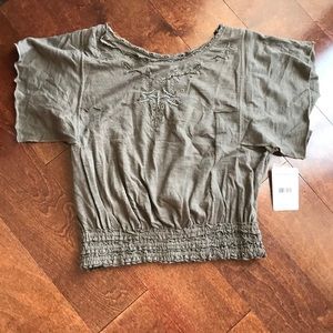 Free people top in Acorn color